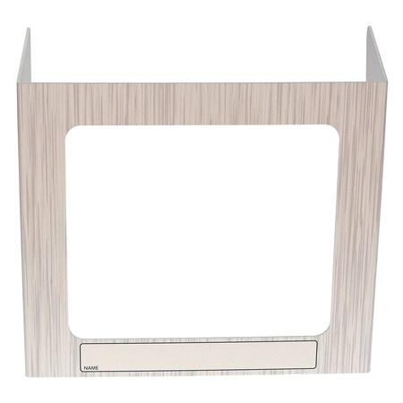 Vestil Personal Desk Shield Guard White Linen Theme 3Windows 17.5 PDSG-3WA-002